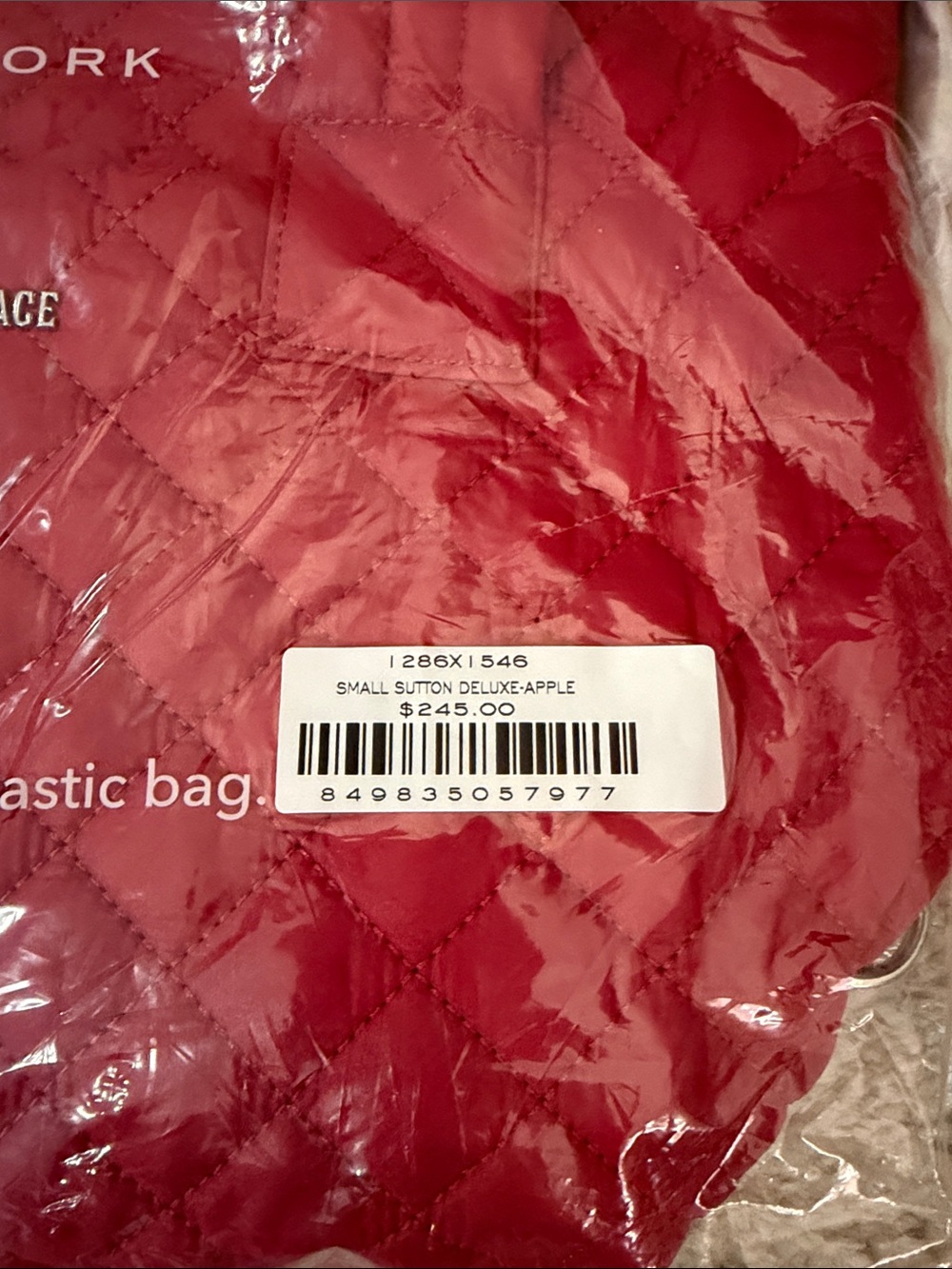 NWT MZ WALLACE Small Sutton Deluxe bag - Red Apple - Picture 2 of 3